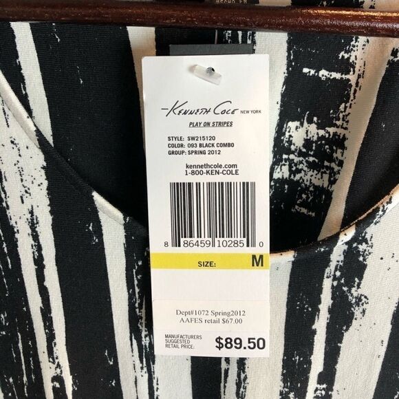 NWT Kenneth Cole New York Blouse Top Size M - Picture 3 of 6